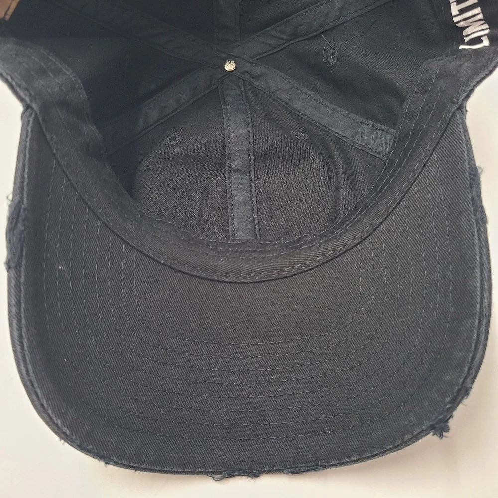 Rowdy Roost Music Fest Hat Strapback Black Distressed Peltzer Winery Festival